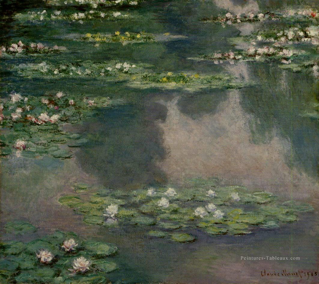 Nymphéas XII Claude Monet Fleurs impressionnistes Peintures à l'huile